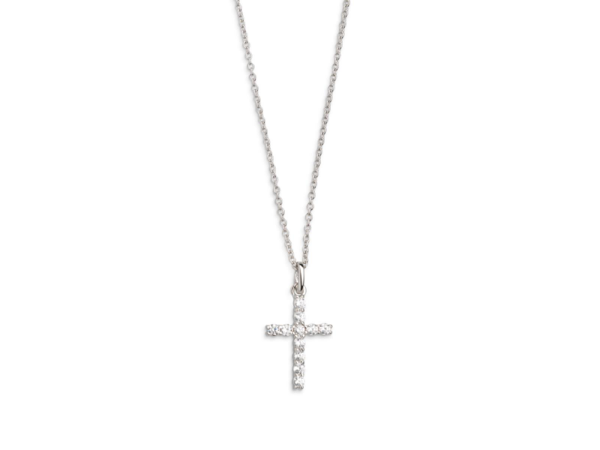 Xenox Damen Halskette mit Kreuz 925er Silber