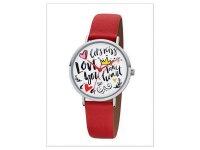 Regent Damen Uhr Scribble Look BA-513 Leder Armbanduhr...